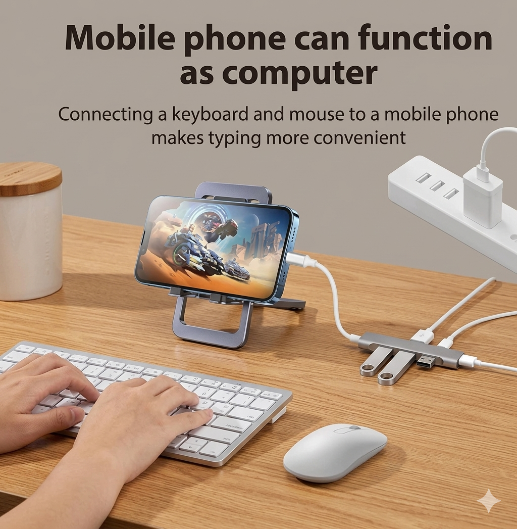 Ultra-Fast 4-Port USB-C Hub – Slim Aluminum USB-C to USB 3.0 Adapter for MacBook & PC - Image 3