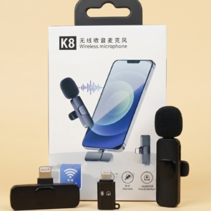 Wireless Lavalier Microphone for Content Creators – Plug & Play Noise Cancelling Mic