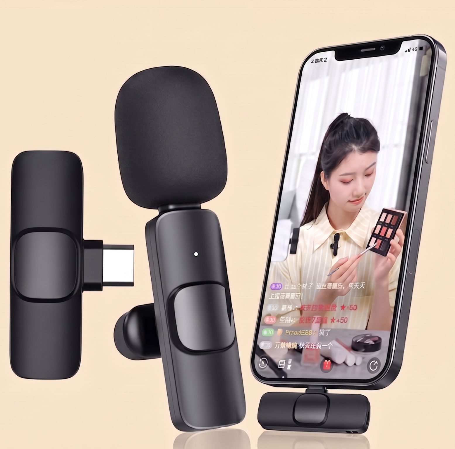 Wireless Lavalier Microphone for Content Creators – Plug & Play Noise Cancelling Mic - Image 2