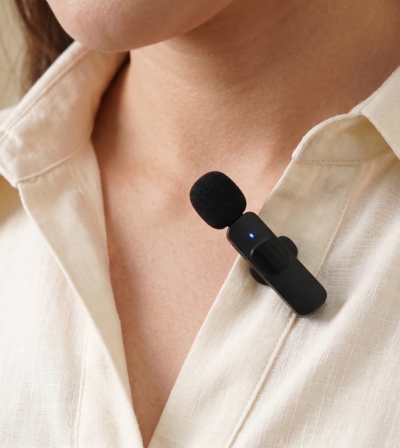 Wireless Lavalier Microphone for Content Creators – Plug & Play Noise Cancelling Mic - Image 3