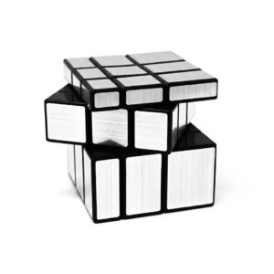 Premium 3x3 Mirror Cube Puzzle – Brushed Metallic Speed Cube