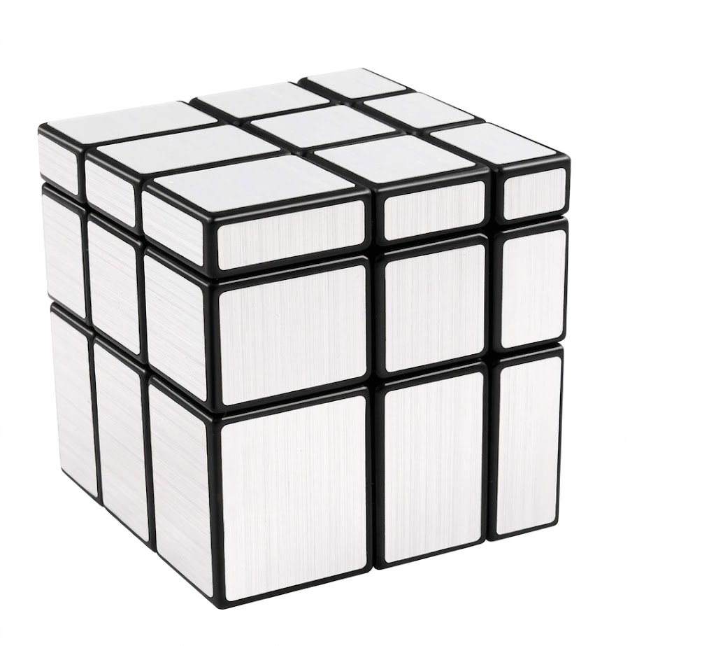 Premium 3x3 Mirror Cube Puzzle – Brushed Metallic Speed Cube - Image 7