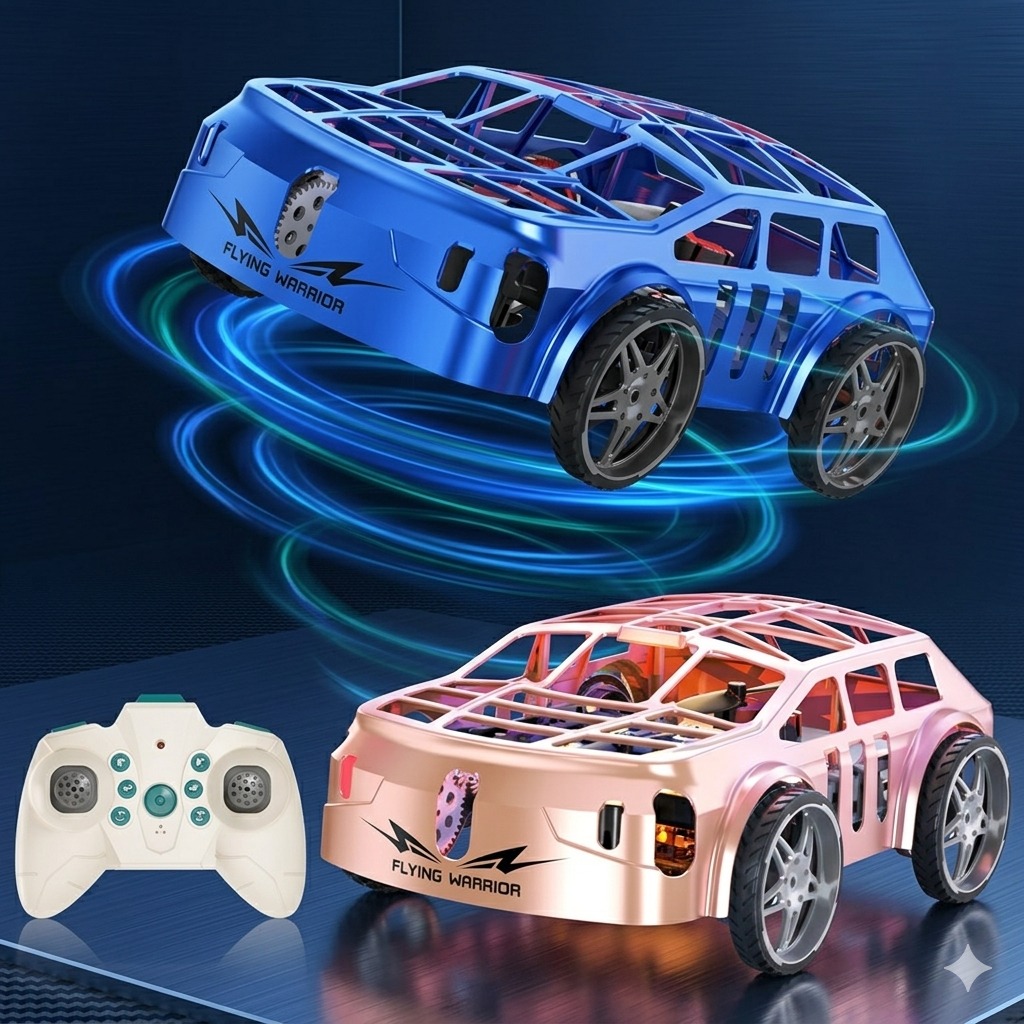 2-in-1 Land and Air Dual Mode RC Car – Flying Drone & High-Speed Racer with One-Key Takeoff