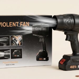 48V Cordless Jet Dry Blower | 35,000PA High-Pressure Portable Turbo Fan