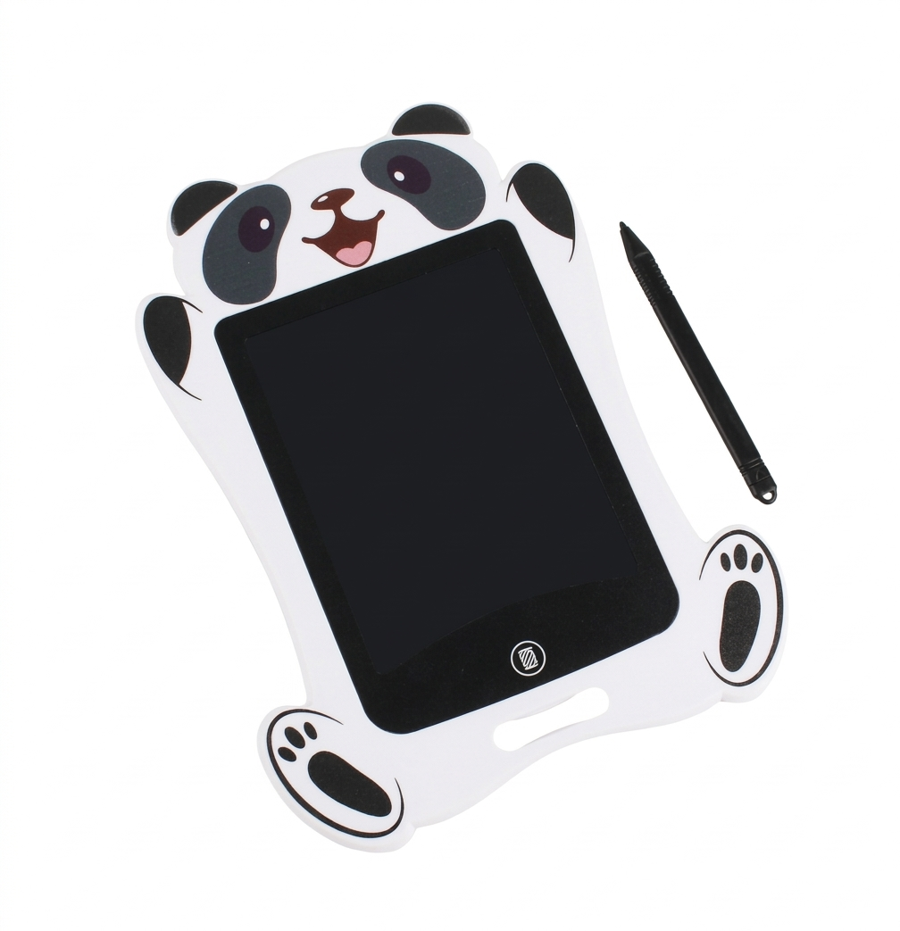 Panda Design 9" Colorful LCD Writing Pad for Kids - Portable Electronic Drawing Tablet (White) - Image 2