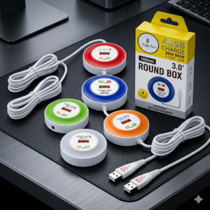 4-Port USB 3.0 Hub Splitter with 1.4m Long Extension Cable - 5Gbps High-Speed Data Transfer & Charging