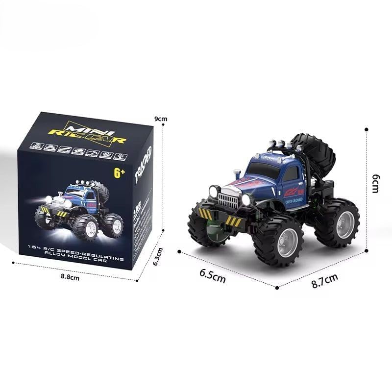 NEXTGEN Mini RC Monster Off-Road Car – 1:54 Scale Remote Control Truck | A71-407 - Image 4