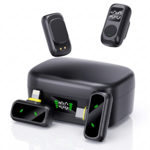 RiVOG QY88 Wireless Collar-Type Microphone – Compact Wearable Mic with Charging Case | B46-727