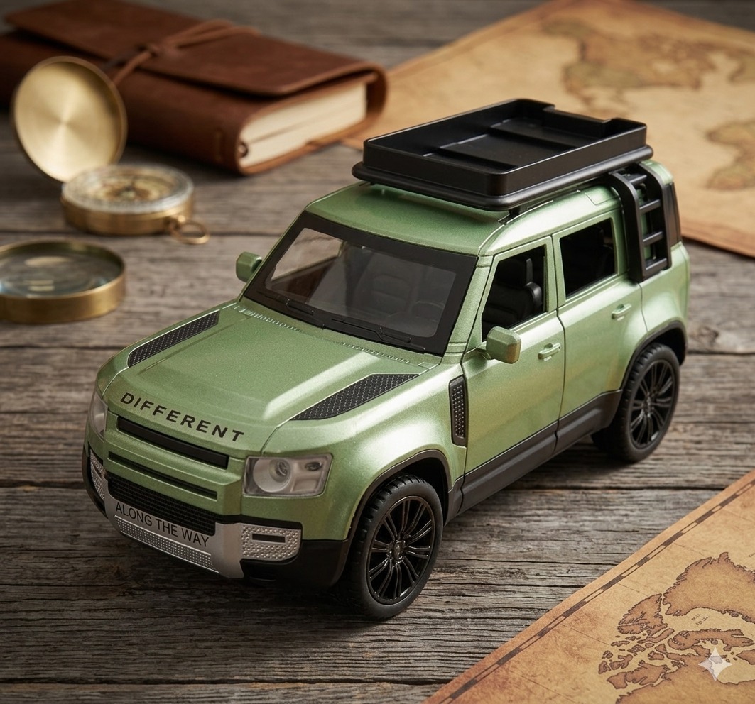 High-Quality 2.4G Remote Control Sports SUV – Realistic Metallic Green Off-Road RC Car - Image 3