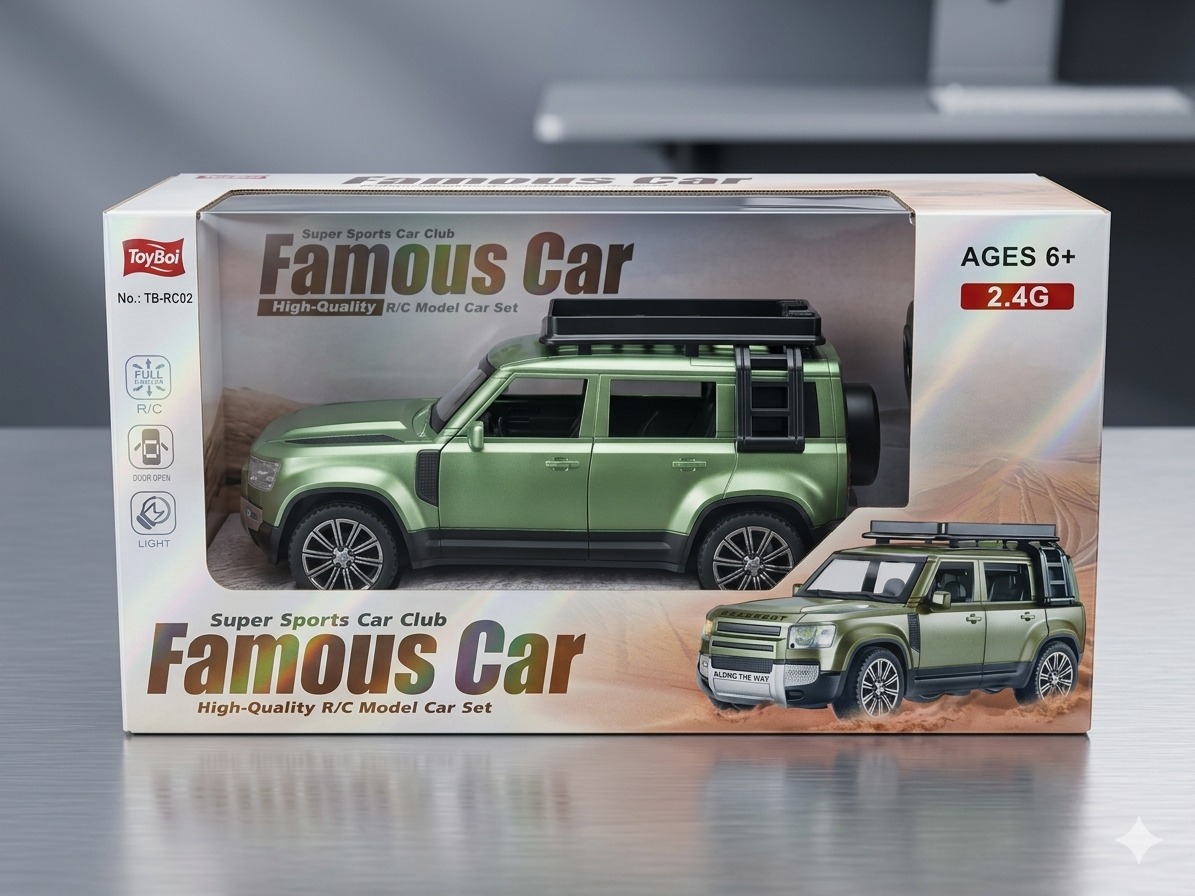 High-Quality 2.4G Remote Control Sports SUV – Realistic Metallic Green Off-Road RC Car