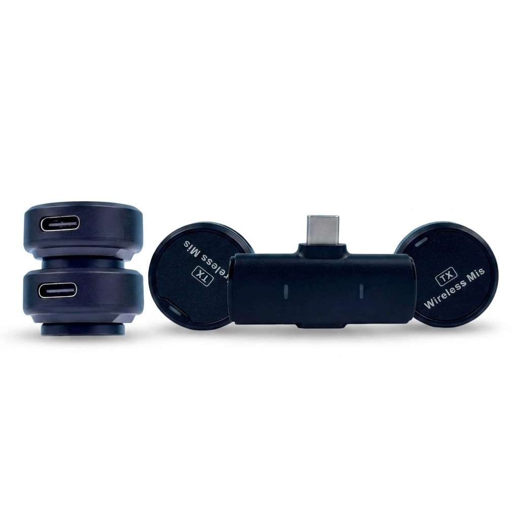 Dual Wireless Lavalier Microphone for Type-C Android & iPhone 15/16 | Plug & Play Noise Reduction Lapel Mic - Image 2