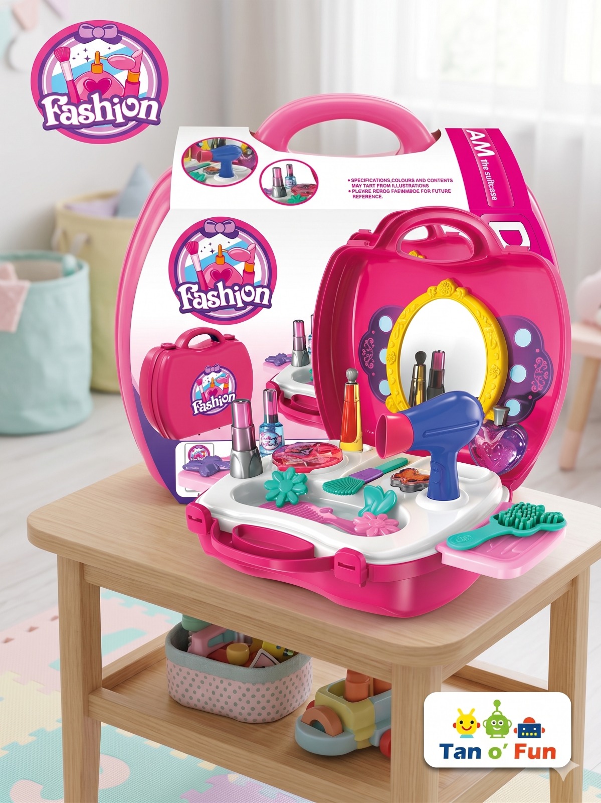 NEXTGEN Disney Princess My Vanity Makeup Suitcase Playset – 21-Piece Pretend Play Beauty Set