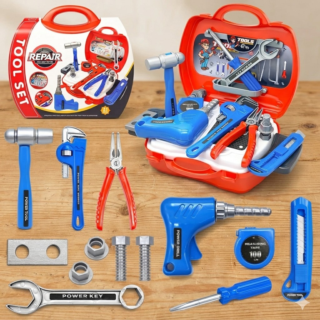NEXTGEN Junior Mechanic Auto Repair Tool Set – 27-Piece STEM Play Kit - Image 2