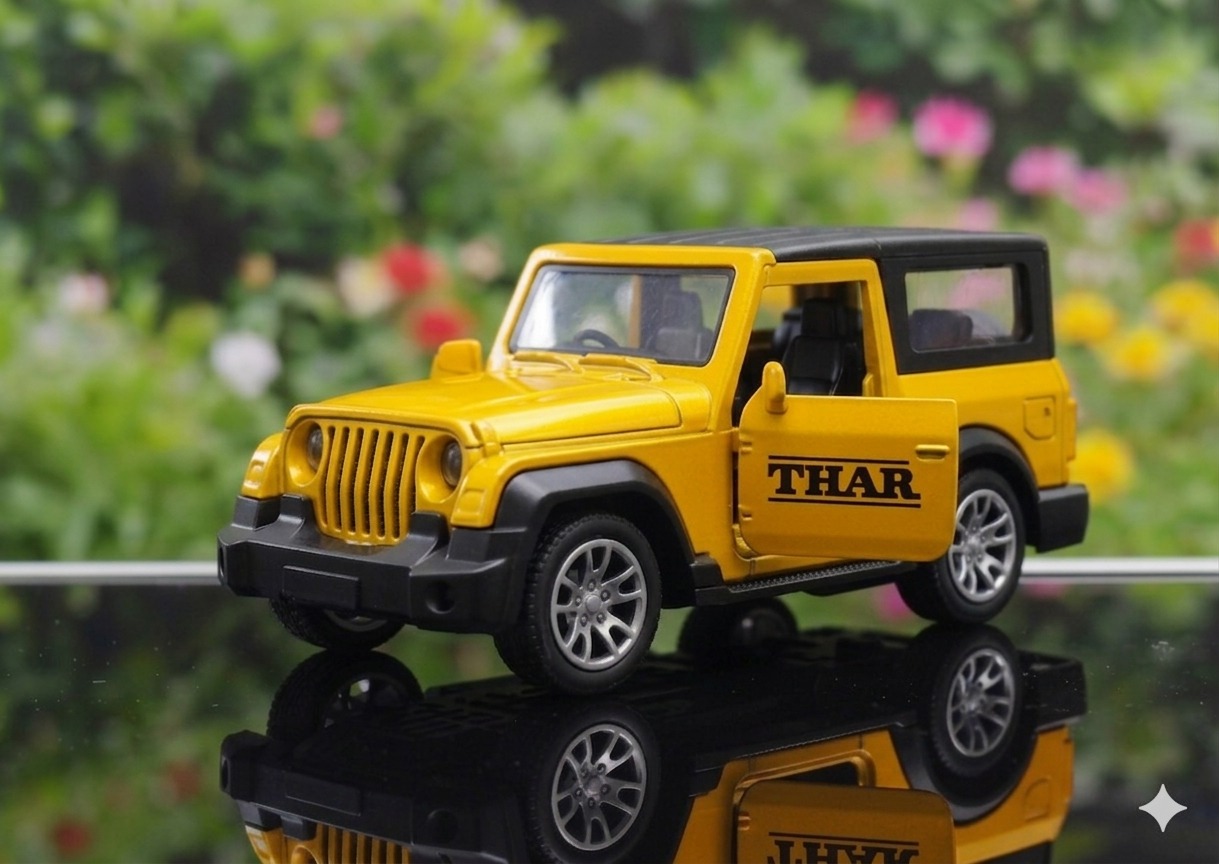 Premium Die-Cast Metal Thar Toy Car – Pull-Back Action with Openable Doors - Image 2