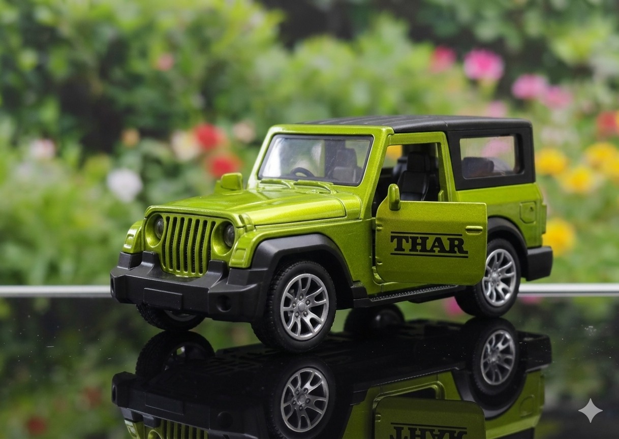 Premium Die-Cast Metal Thar Toy Car – Pull-Back Action with Openable Doors - Image 3