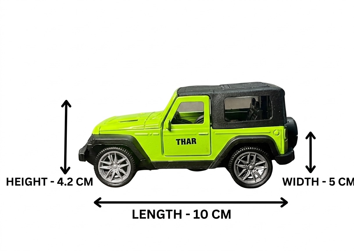 Premium Die-Cast Metal Thar Toy Car – Pull-Back Action with Openable Doors - Image 6