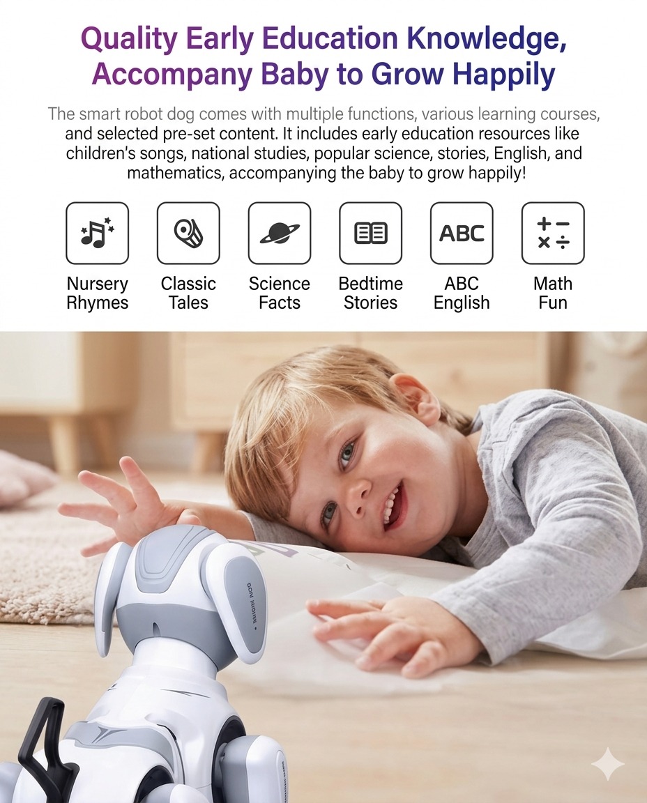 Intelligent Remote Control Robot Dog – Programmable Smart Toy for Kids | C10-510 - Image 2