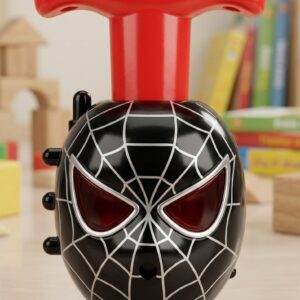 NEXTGEN Superhero Musical Spinning Top (Lattu) with LED Laser Lights – Red & Black | A17-495