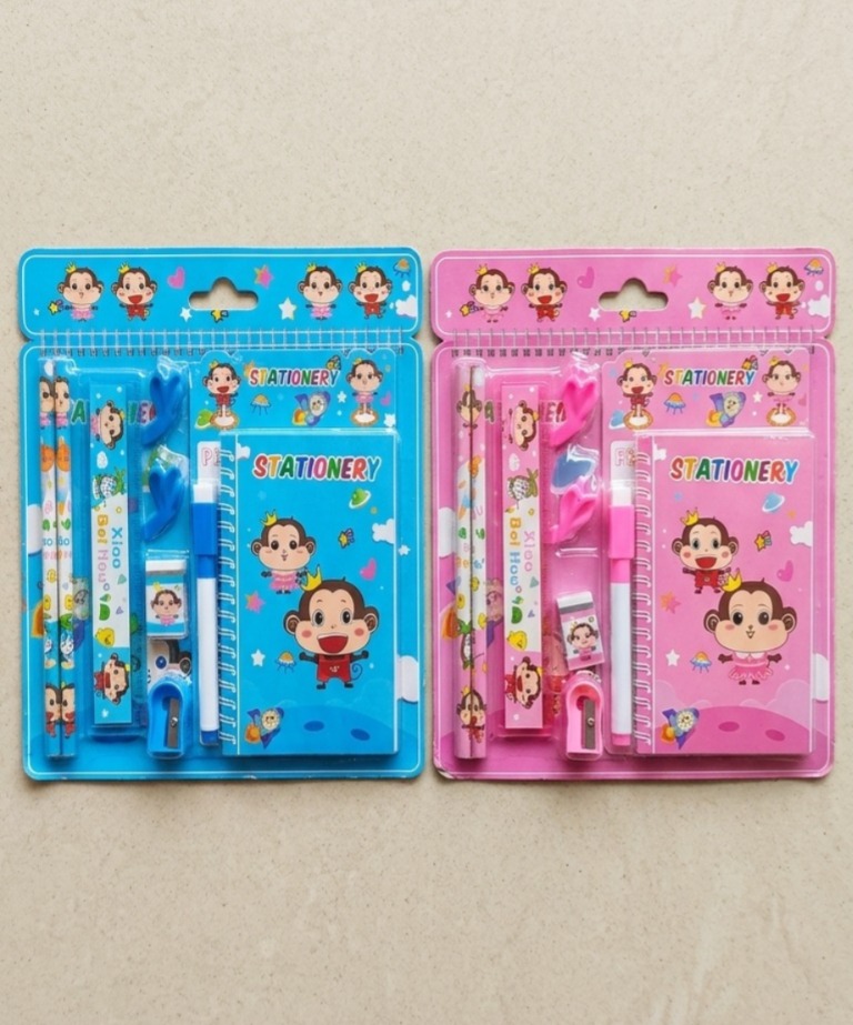 Premium Cartoon Theme Stationery Set for Kids (Pack of 2) - Undersea World and Kuromi Edition | A-515 - Image 2