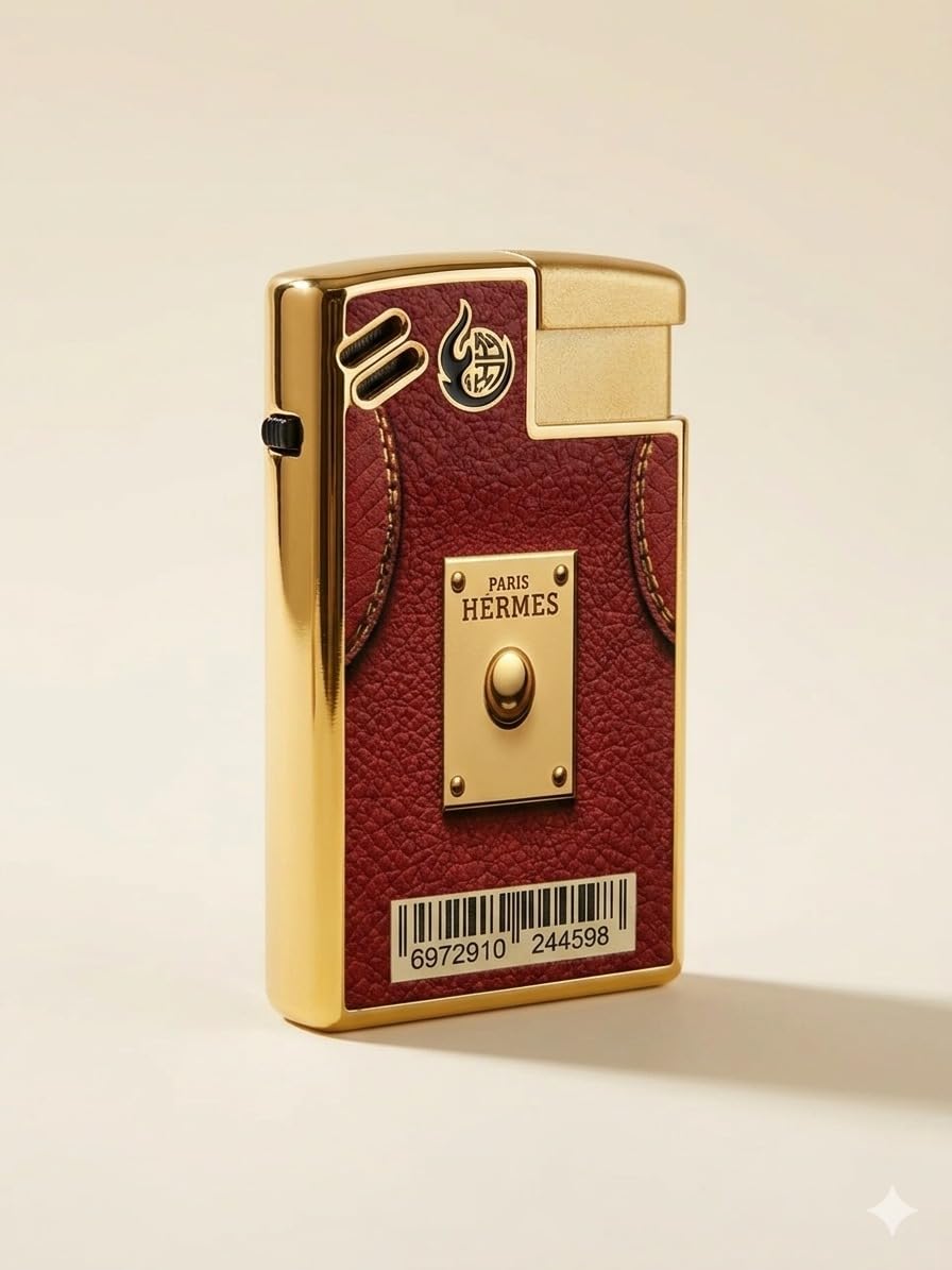Premium Refillable Metal Lighter – Luxury 3D Embossed Designer Finish | A40-177 - Image 3