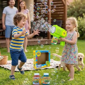 NEXTGEN Funny Bubble Light Blaster – Multi-Color LED Automatic Bubble Maker | A123-448