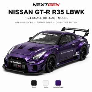 1:24 Scale Nissan GT-R R35 LBWK Liberty Walk Die-Cast Model Car with Opening Doors & Rubber Tires – Collector's Edition | D01-417
