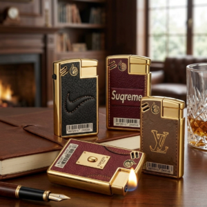 Premium Refillable Metal Lighter – Luxury 3D Embossed Designer Finish | A40-177
