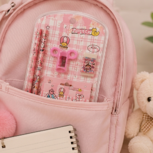 Charming Pink Summer Stationery Set – Complete School & Office Supply Kit | A-518