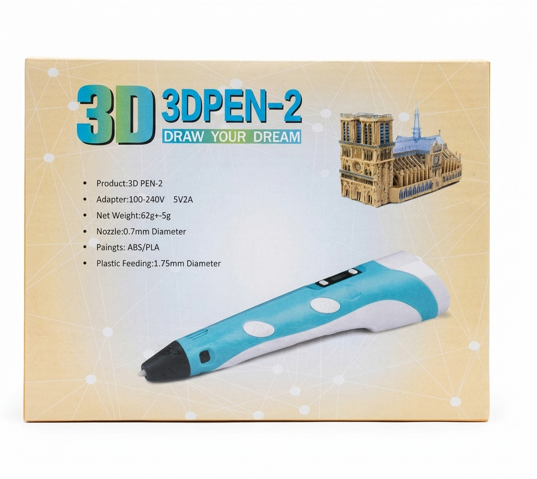 3D Pen-2 Professional Drawing Kit with USB Cable & 10 Extra Filament Refills | A92-432