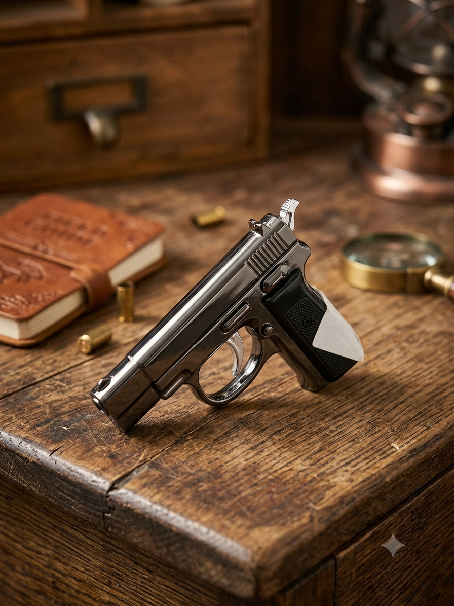NEXTGEN Tactical Pistol-Style Lighter – Refillable Metal Gadget|A04-183 - Image 2
