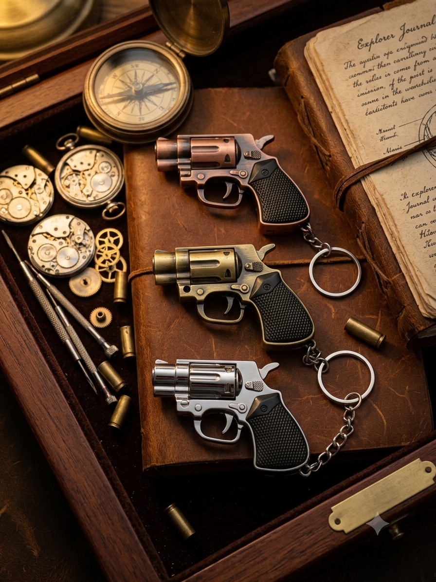 NEXTGEN Tactical Revolver Keychain Lighter – Miniature Gadget|A08-304