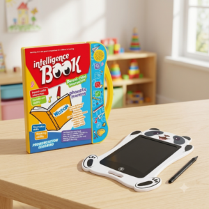Kids' Educational Combo: Interactive Intelligence Learning Book and Panda LCD Writing Tablet | C-1