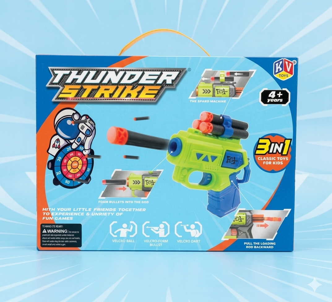 Thunder Strike 3-in-1 Multi-Game Toy Gun Set | A118-501 - Image 5