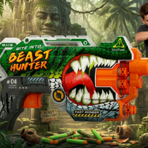 Long Range Foam Dart Blaster – High-Performance Toy Gun with 6 Soft Darts | A120-505