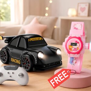 R/C Racing Car + Hello Kitty Projection Watch (Free) | Fun Gift Set for Kids | C-6