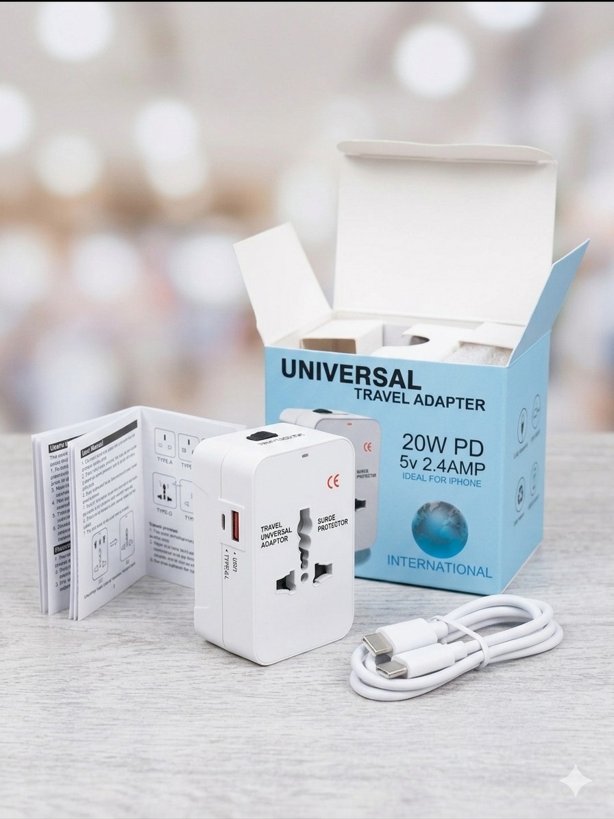COMBO SET : Shin-chan Figure + 20W PD Universal Travel Adapter | C-5 - Image 2