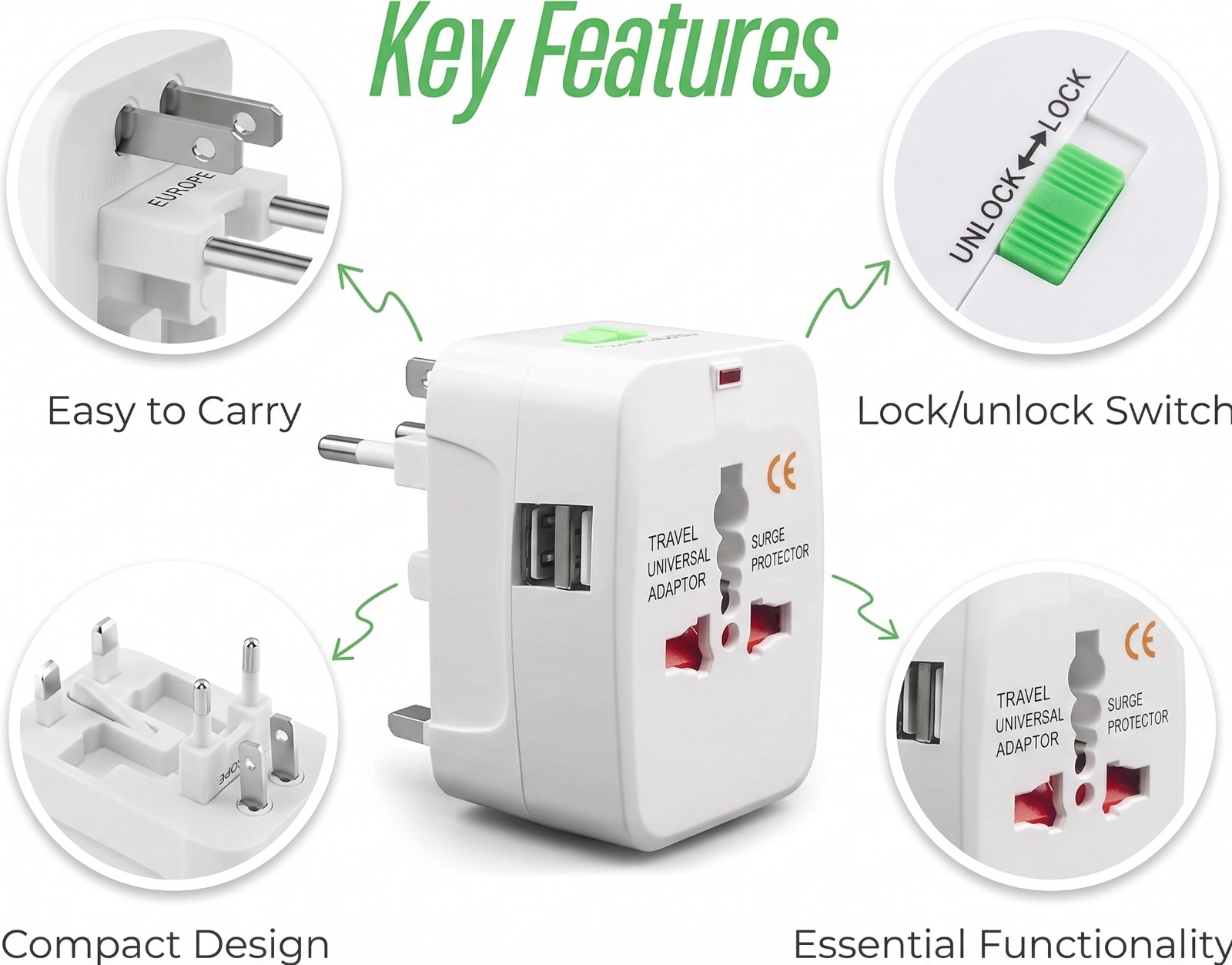 COMBO SET : Shin-chan Figure + 20W PD Universal Travel Adapter | C-5 - Image 4