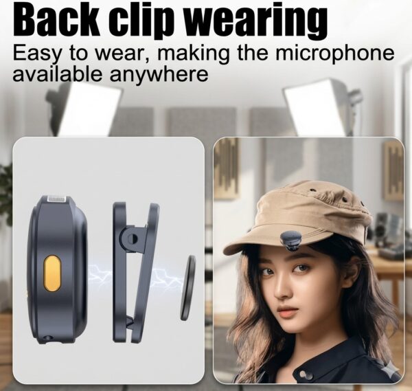 Creator Combo | Hollyland LARK M2 Wireless Lavalier Microphone + Magnetic Mobile Holder | Vlogging, Live Streaming & Content Creation Kit | C-10 - Image 2