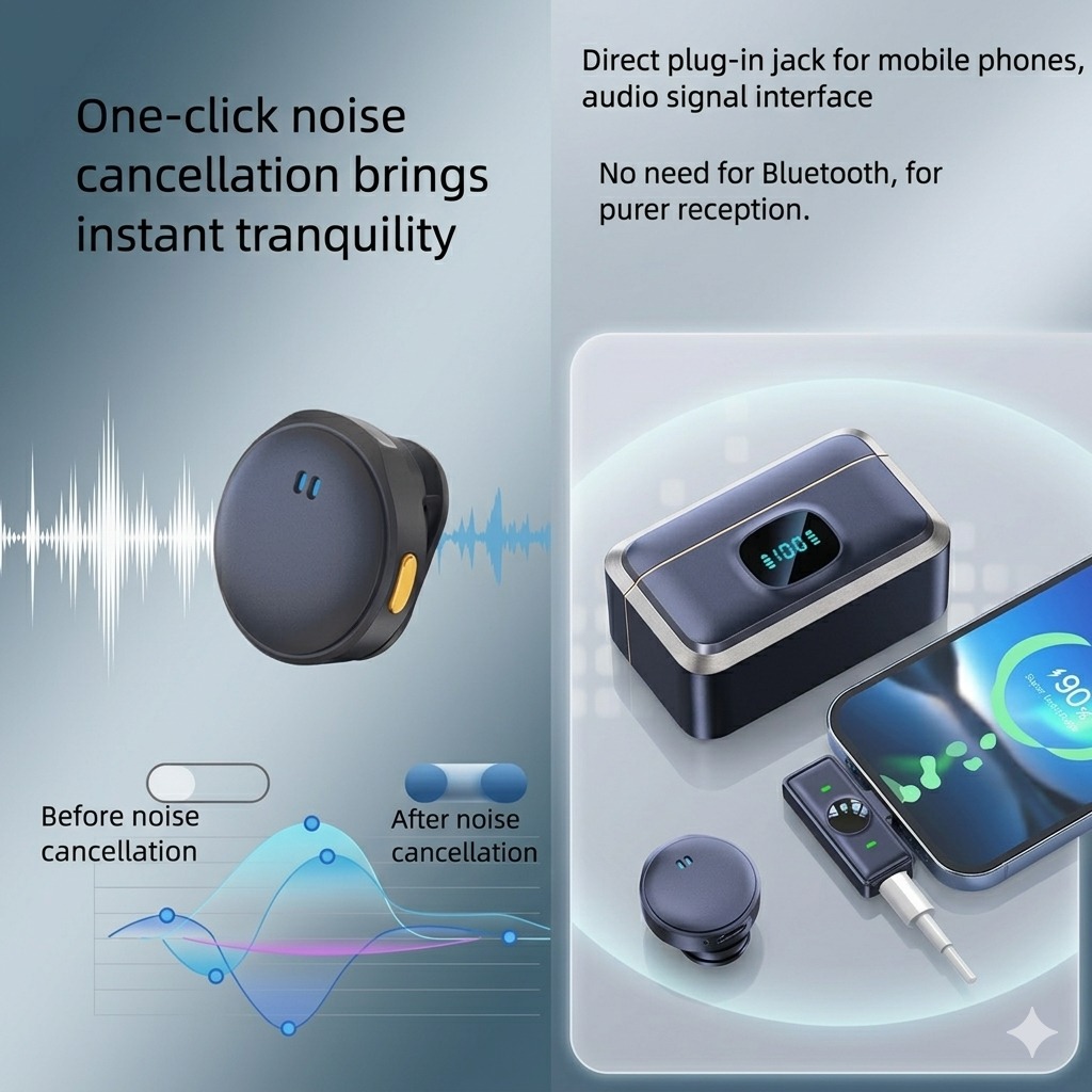 Creator Combo | Hollyland LARK M2 Wireless Lavalier Microphone + Magnetic Mobile Holder | Vlogging, Live Streaming & Content Creation Kit | C-10 - Image 3