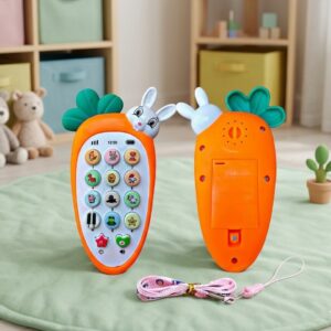Cute Rabbit Intelligent Baby Cell Phone Toy with Music, Ringtones, and Lights | A137-453