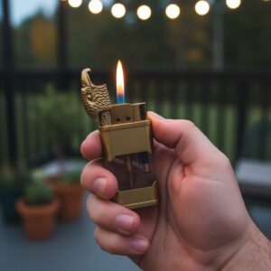 NEXTGEN Premium Eagle Head Metal Lighter – Windproof Standard Flame Pocket Lighter | A39-155