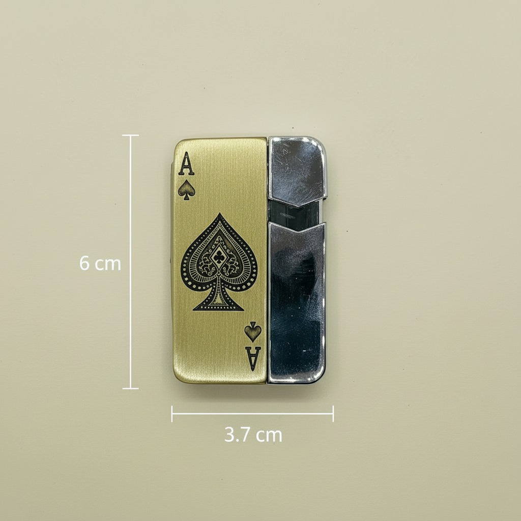 NEXTGEN Ace of Spades Premium Pocket Lighter – Ultra-Slim Metallic Windproof Lighter | LGT-154 - Image 2