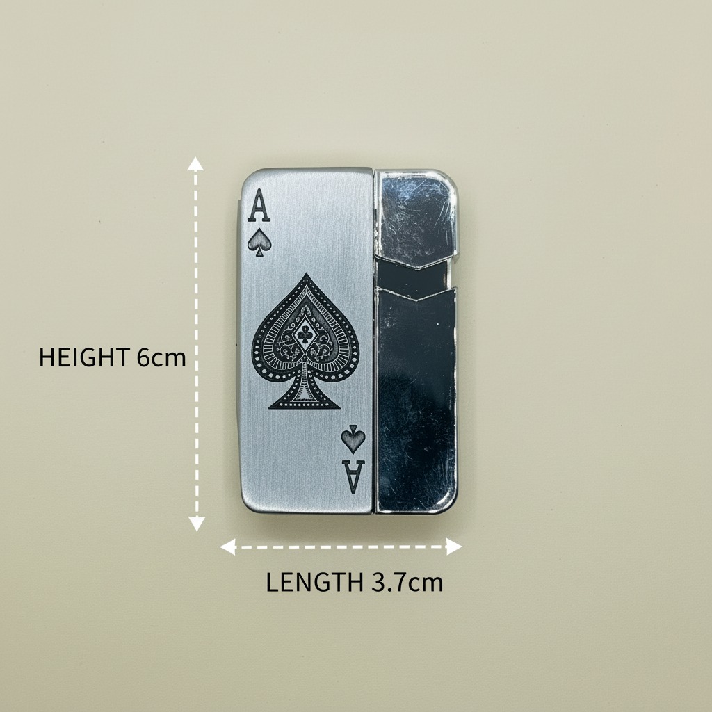 NEXTGEN Ace of Spades Premium Pocket Lighter – Ultra-Slim Metallic Windproof Lighter | LGT-154 - Image 3