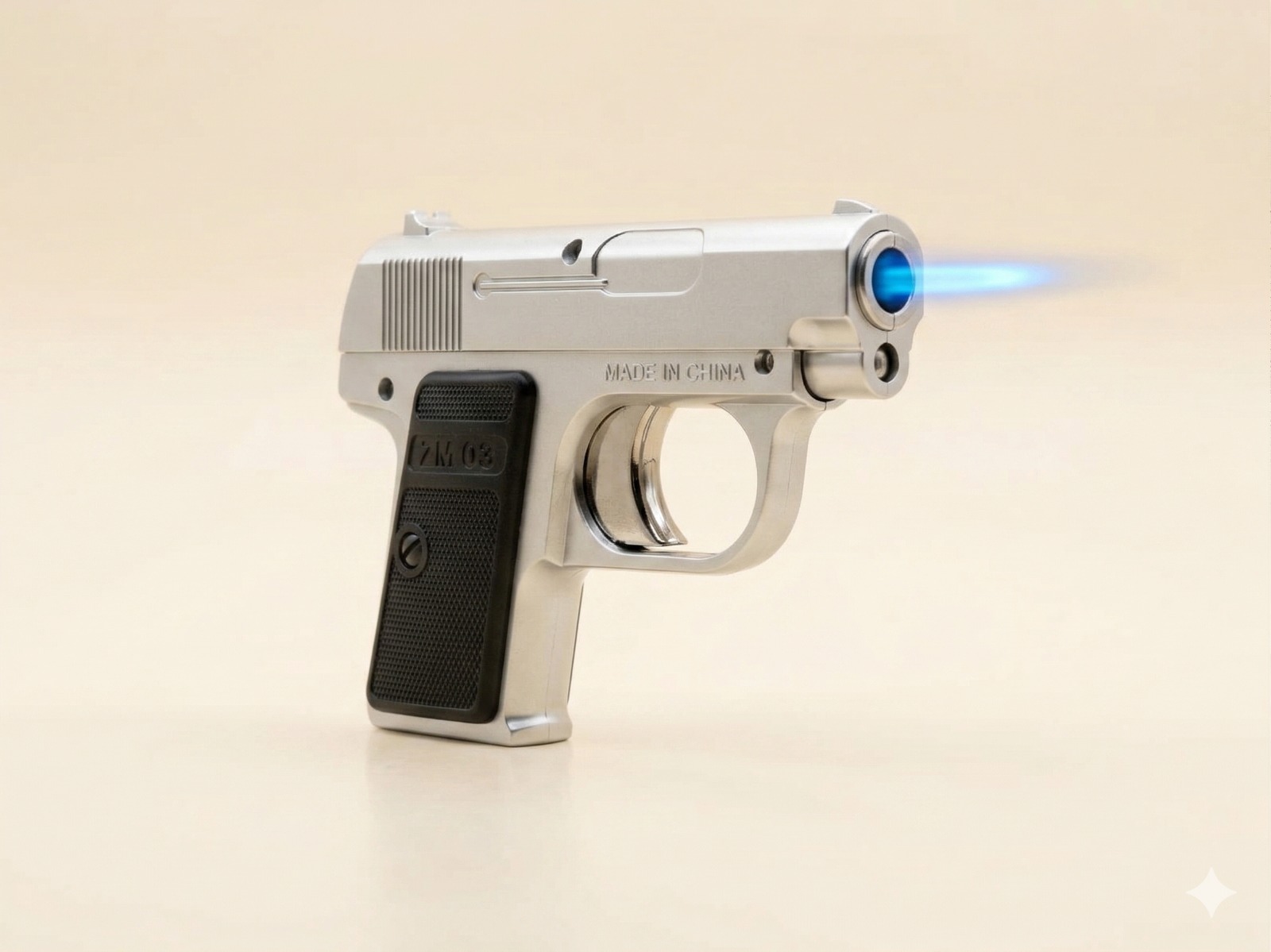 Vanguard Blue Flame Gun Lighter - Elegant Single-Flame Butane Refillable Lighter | A03-181 - Image 2