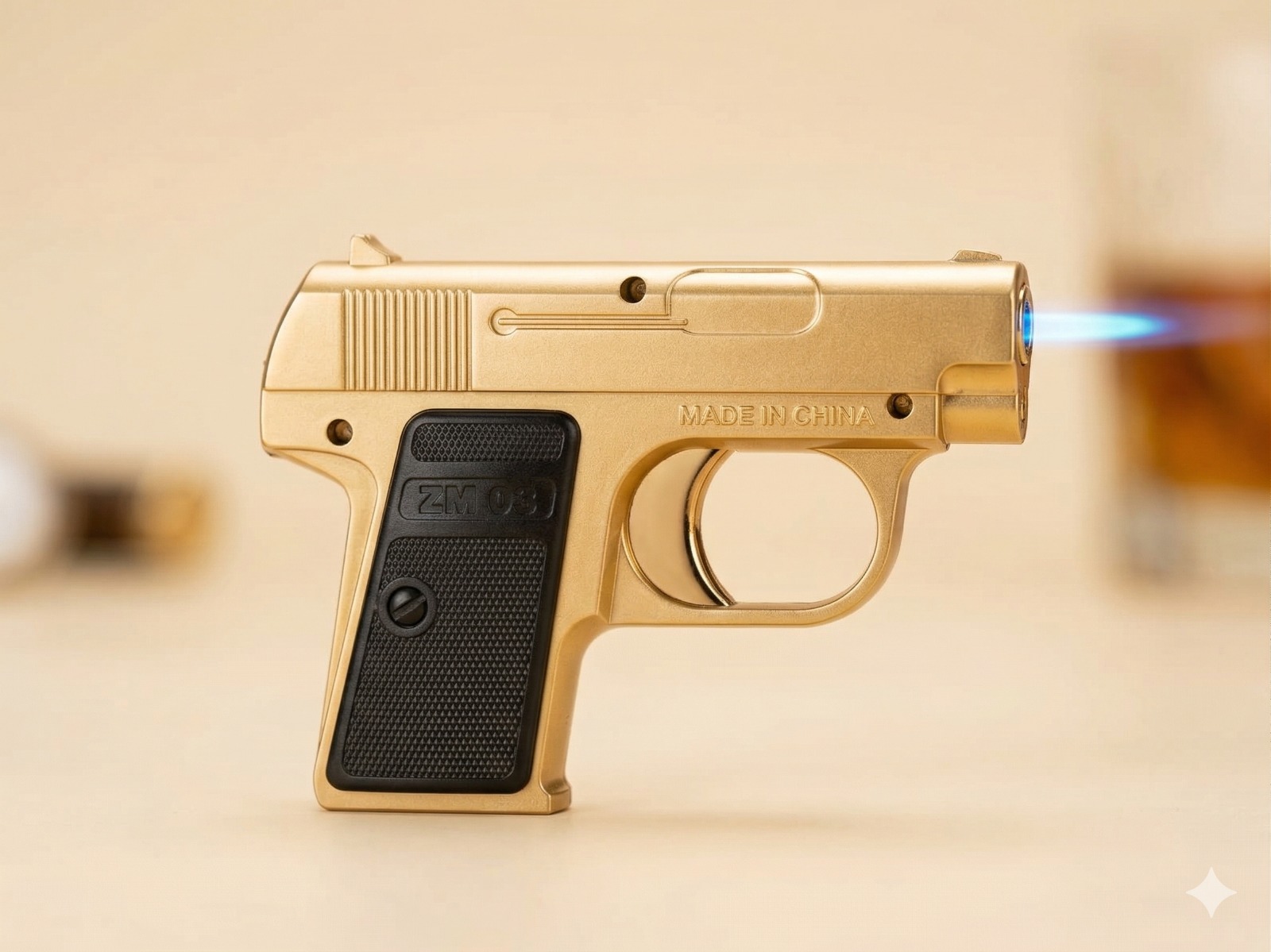 Vanguard Blue Flame Gun Lighter - Elegant Single-Flame Butane Refillable Lighter | A03-181 - Image 3