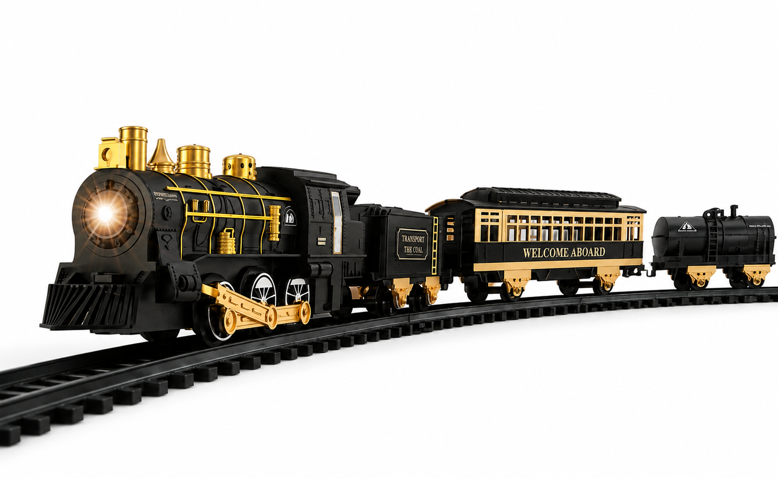 NextGen Classic Battery Operated Train Set with Light & Sound | 16 Pieces Railway Track Toy | Ages 3+| C28-451 - Image 2