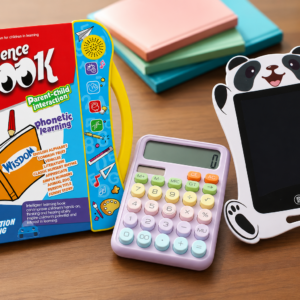 NEXTGEN Ultimate Early Learning Bundle – Intelligence Book, Panda LCD Writing Tablet & Pastel Calculator Set | C-18