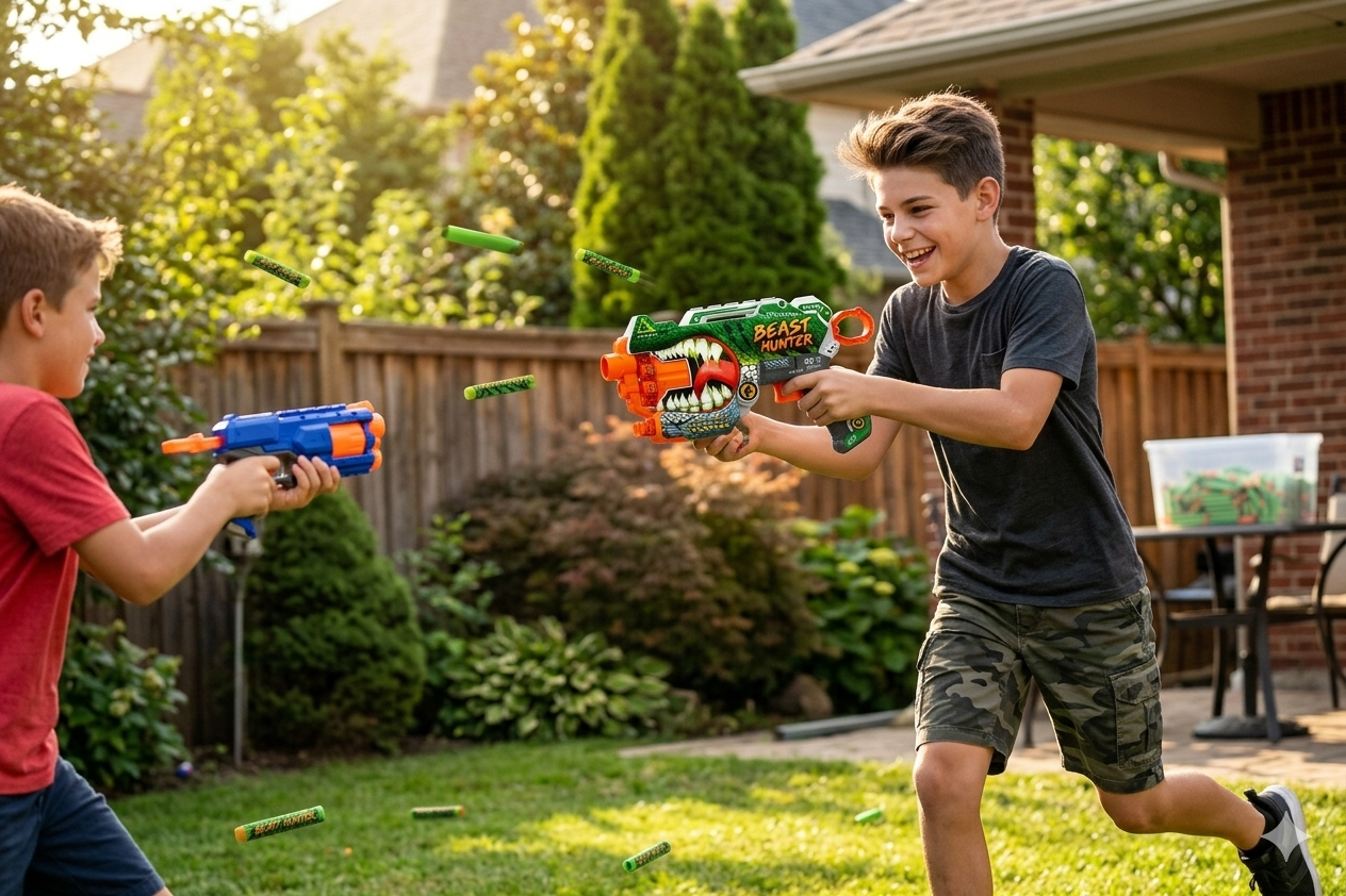 NEXTGEN Beast Hunter Blaster & Free Mini Monster Truck Toy – Dynamic Action Play Set | C-22 - Image 5