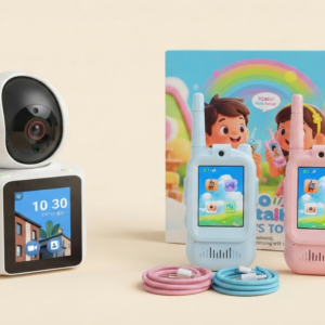 NEXTGEN Smart Home Safety & Play Bundle – Interactive Video Monitor & Kids’ Video Walkie-Talkies | C-19