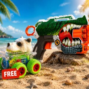 NEXTGEN Beast Hunter Blaster & Free Mini Monster Truck Toy – Dynamic Action Play Set | C-22